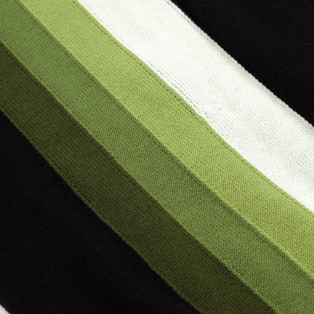 Chemise à rayures rétro en jacquard artistique pour homme - Noir classique