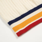 Cardigan Rétro Classique à Rayures pour Homme en Tricot Jacquard