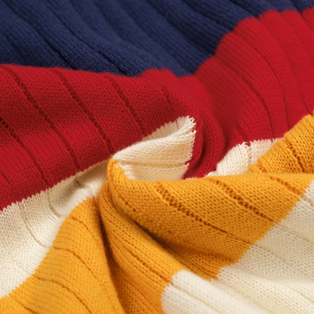 Cardigan Rétro Classique à Rayures pour Homme en Tricot Jacquard
