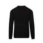 Pull Classique Noir Rétro pour Homme avec Broderie de Tigre