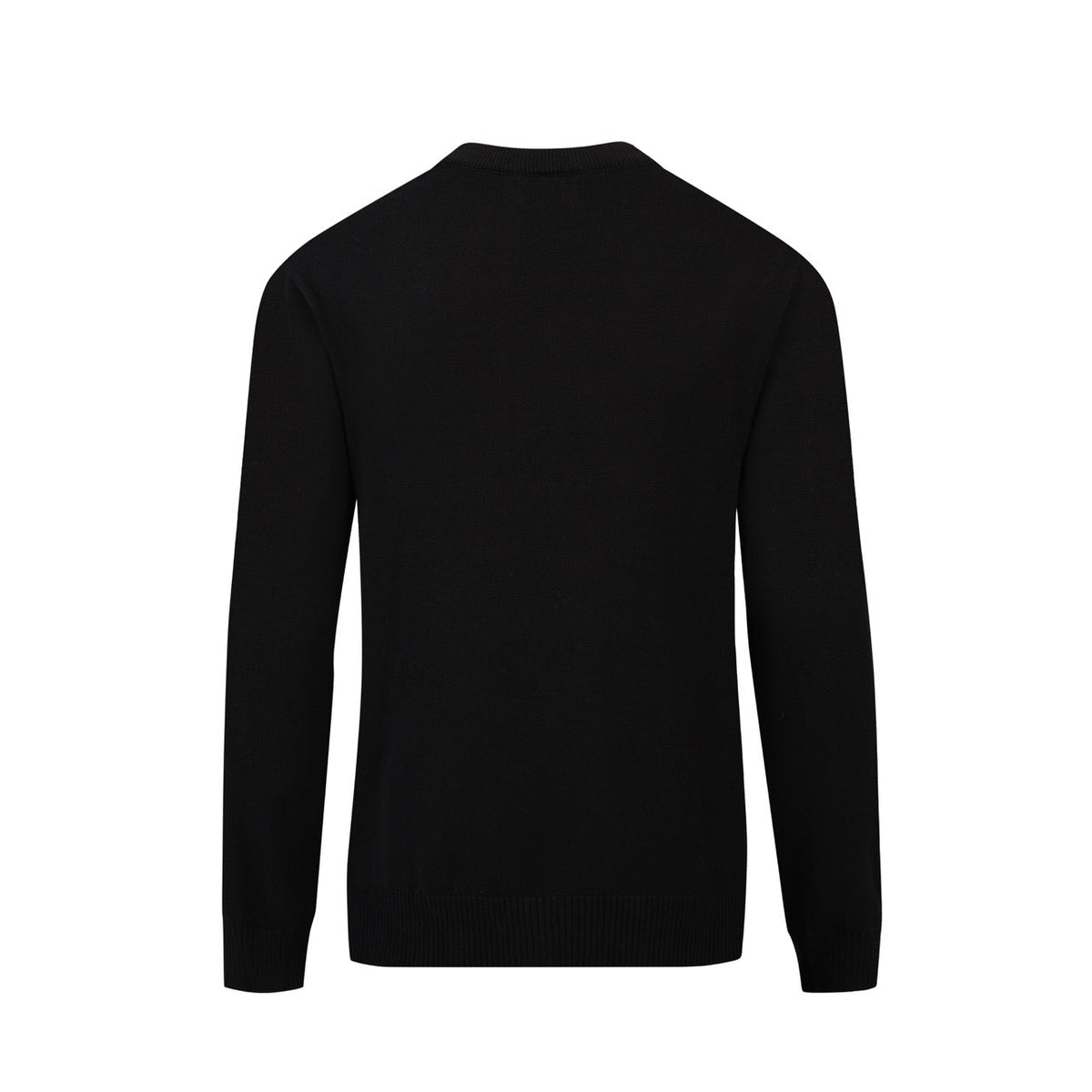 Pull Classique Noir Rétro pour Homme avec Broderie de Tigre