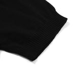 Chemise à rayures monochromes des années 60 pour homme – Noir, Blanc et Gris avec boutons polo