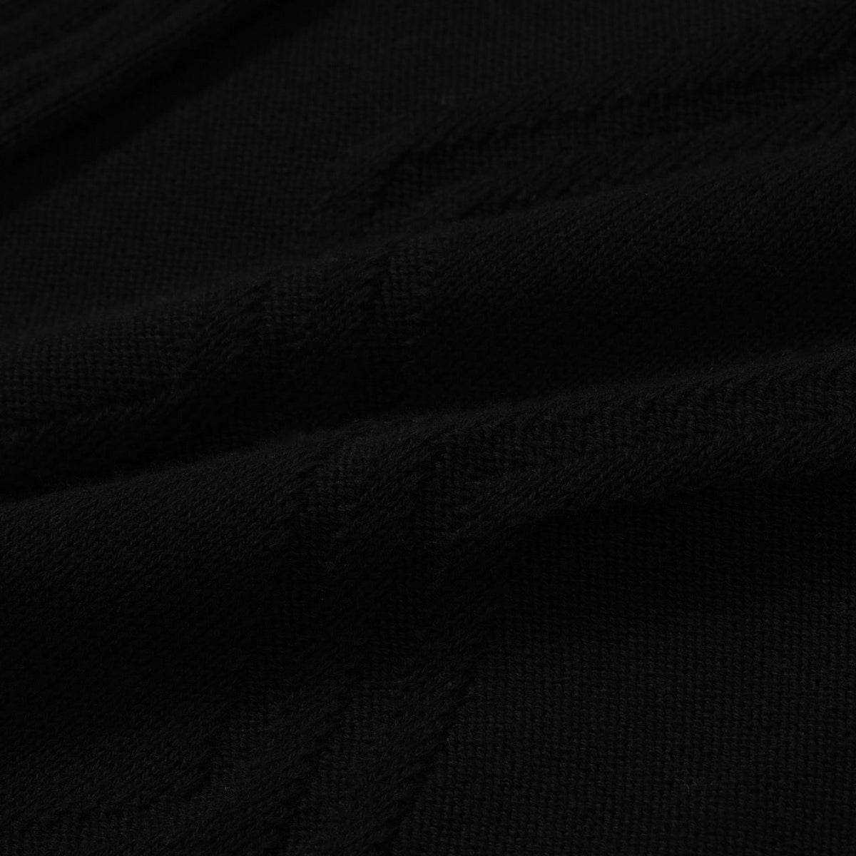 Polo noir à côtes torsadées pour homme – Chemise à manches courtes au style mod des années 60