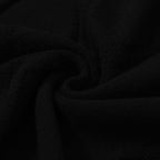 Polo noir à côtes torsadées pour homme – Chemise à manches courtes au style mod des années 60