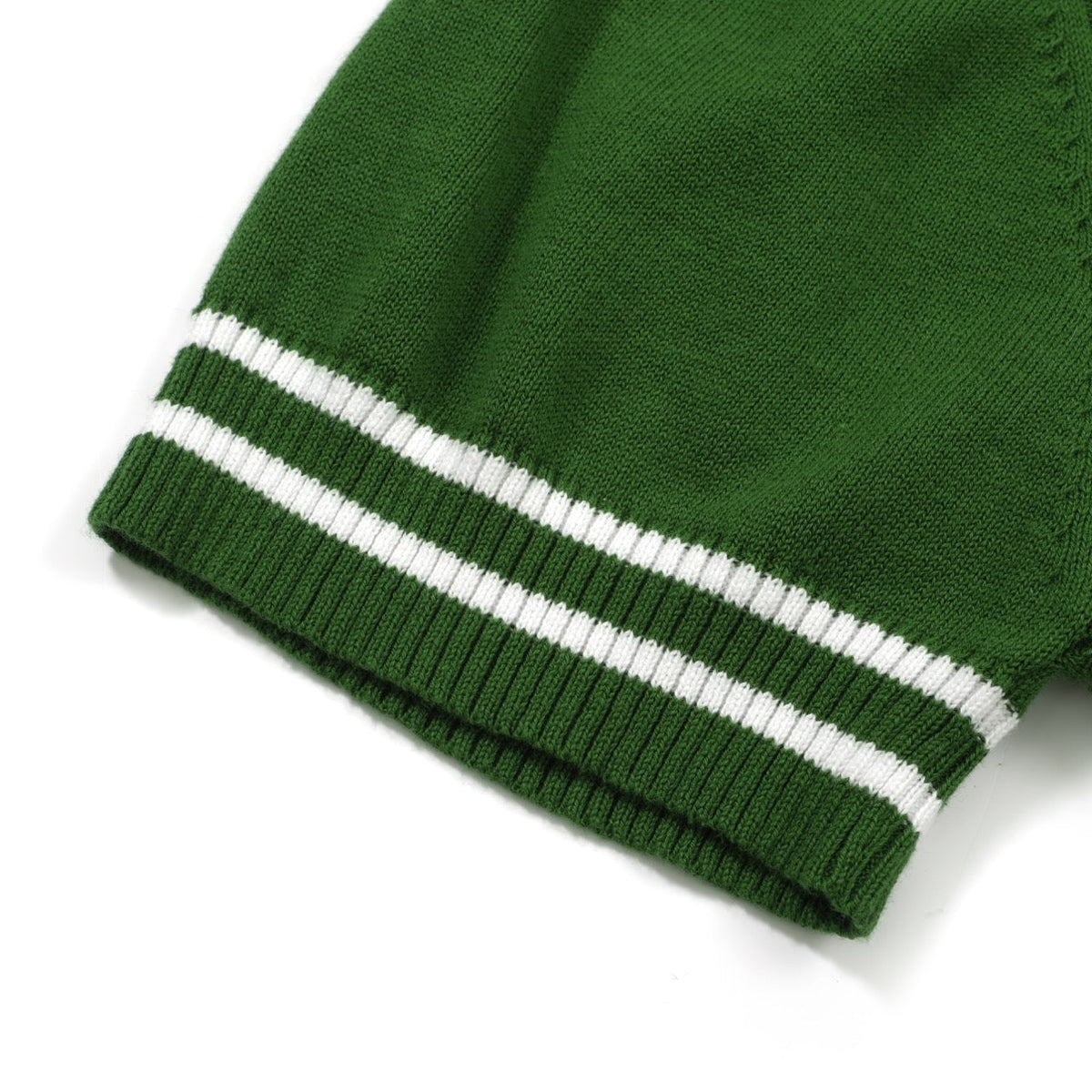 Polo vert à côtes torsadées pour homme – Chemise à manches courtes au style mod des années 60