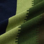 Chemise polo à rayures dégradées des années 60 pour hommes – Modèle à manches courtes avec panneau vertical