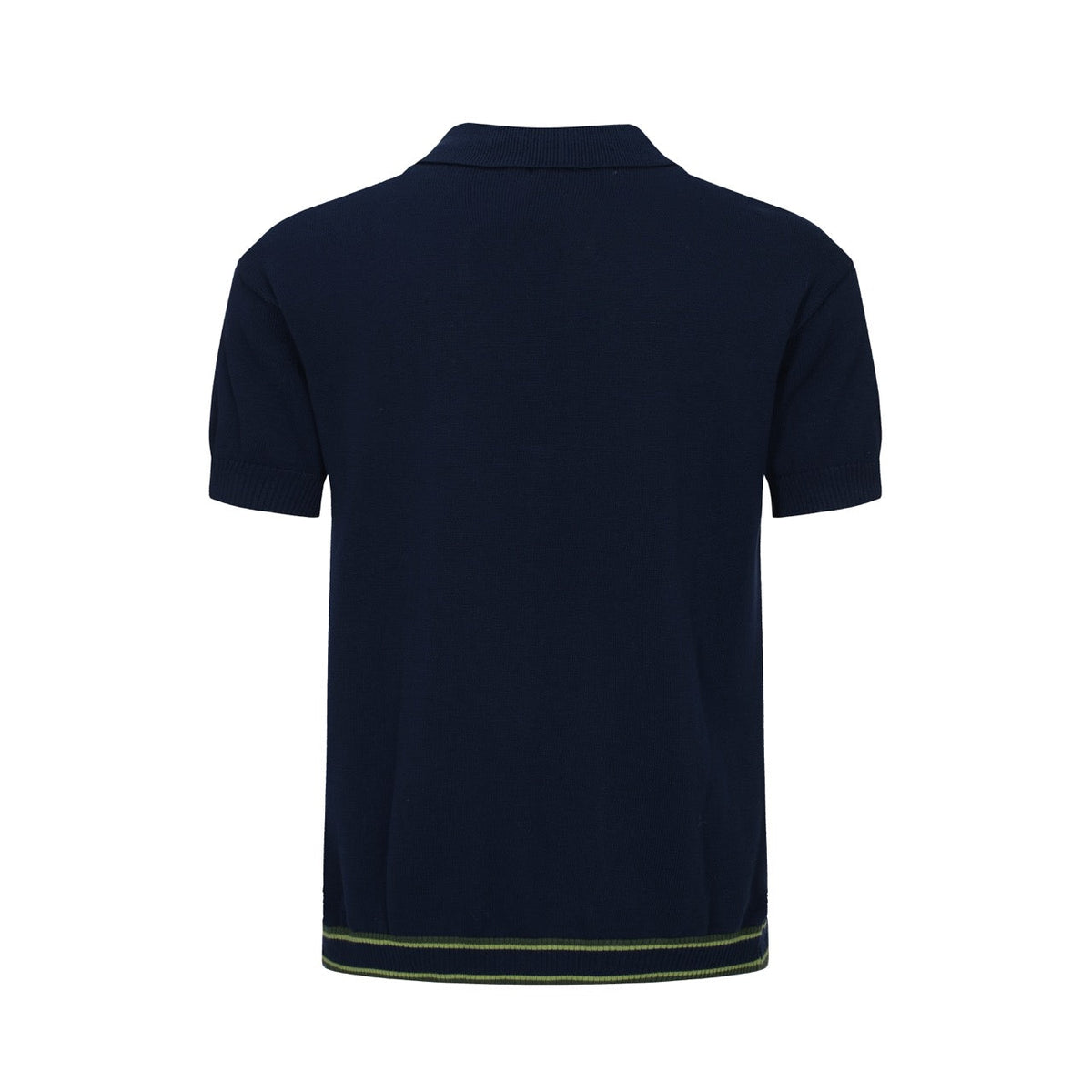 Chemise polo à rayures dégradées des années 60 pour hommes – Modèle à manches courtes avec panneau vertical
