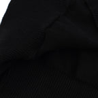 Veste rétro en maille des années 70 pour hommes – Noir vintage avec rayures verticales rouges et blanches, à fermeture éclair
