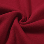 Pull zippé en tricot rouge style années 60 pour homme – Chemise rétro décontractée avec bordures contrastées