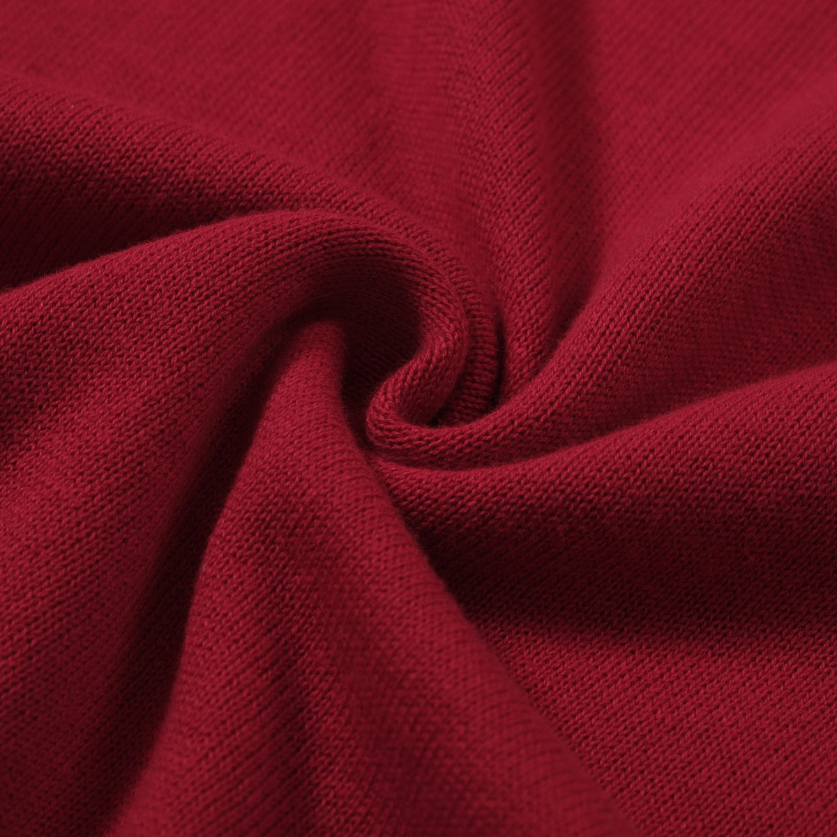 Pull zippé en tricot rouge style années 60 pour homme – Chemise rétro décontractée avec bordures contrastées