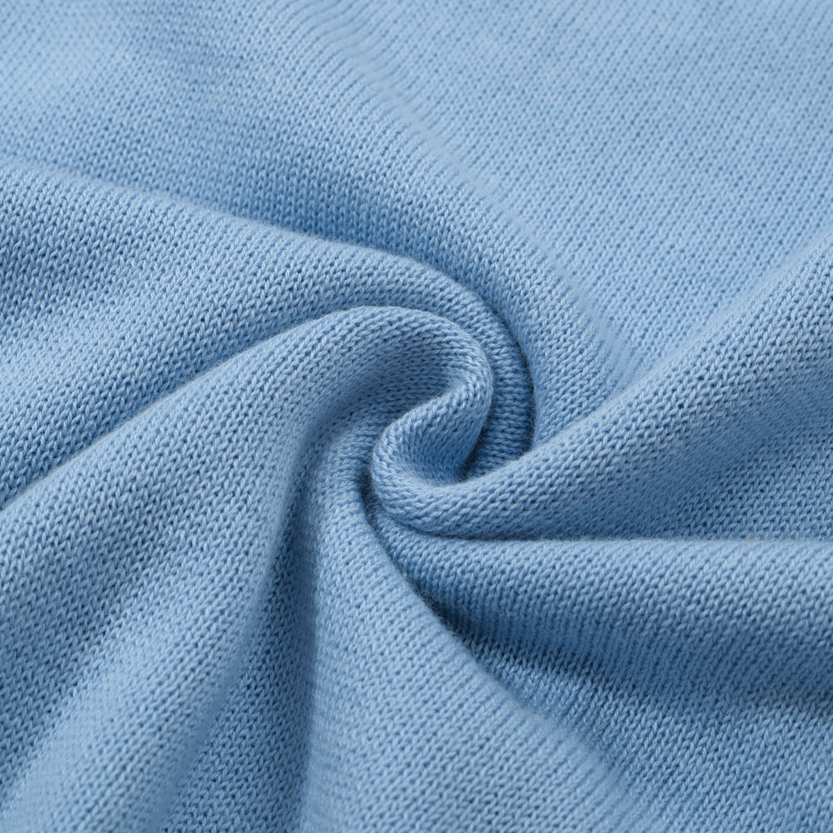 Chemise vintage à rayures ciel bleu pour homme – Polo tricoté à manches courtes des années 60