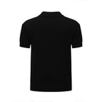 Pull zippé à rayures rétro pour homme – Style années 60 en rouge foncé et noir