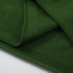 Retro 70s Green Knit T-Shirt – White Striped Racing Style