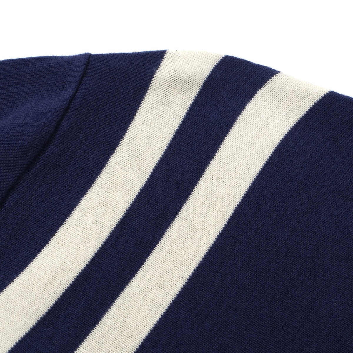 T-shirt bleu marine à rayures blanches pour homme – Style rétro des années 70