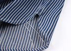 Chemise à rayures verticales pour homme - Manches longues, style décontracté, idéale pour le travail