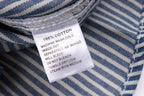 Chemise à rayures verticales pour homme - Manches longues, style décontracté, idéale pour le travail