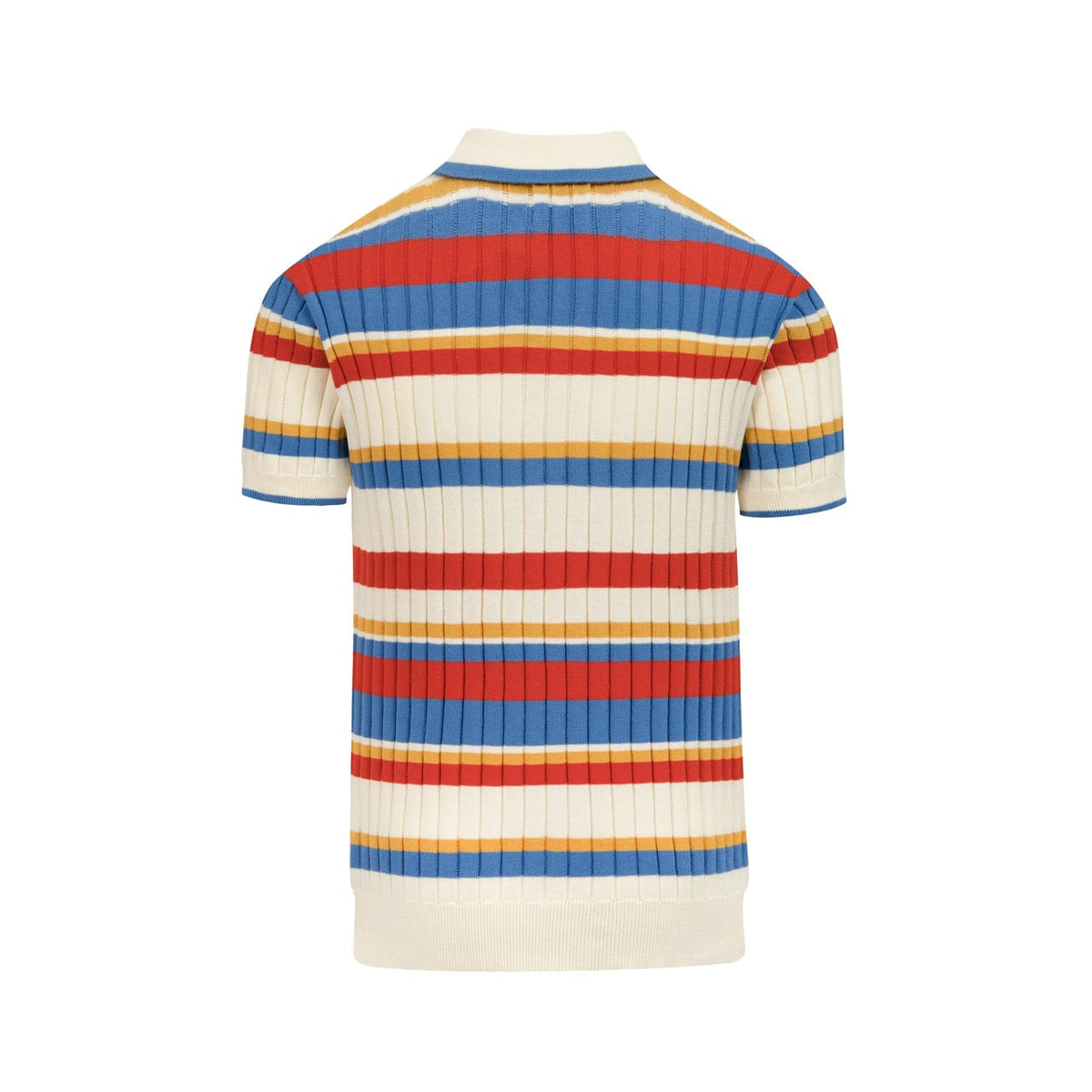 Polo rayé rétro californien des années 70 pour homme