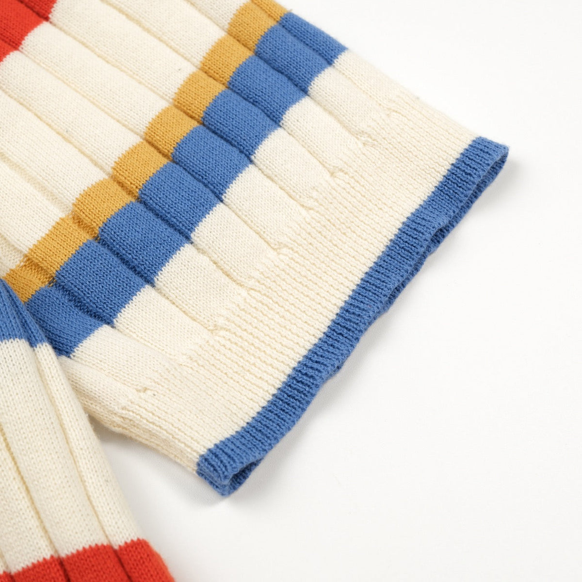 Polo rayé rétro californien des années 70 pour homme