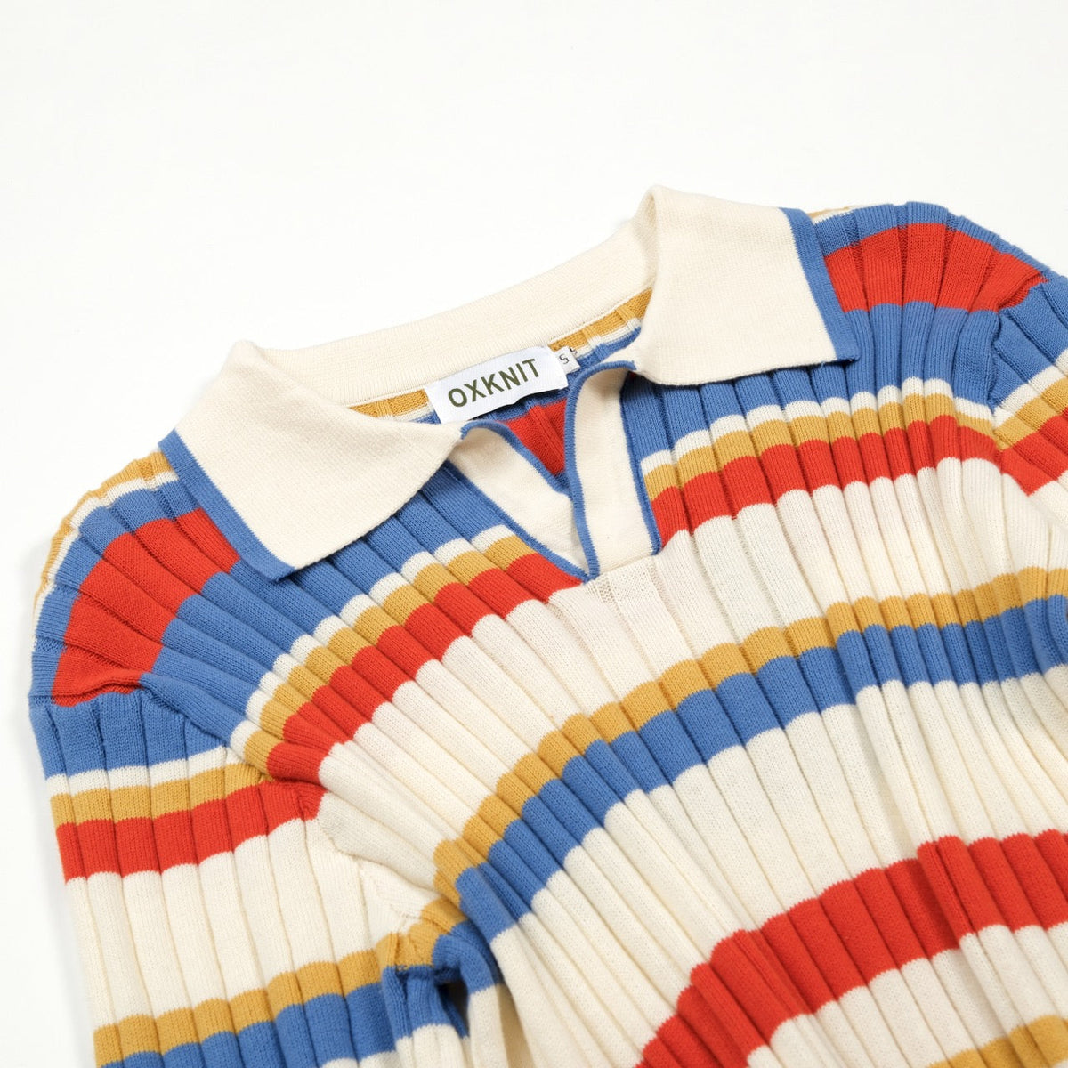 Polo rayé rétro californien des années 70 pour homme