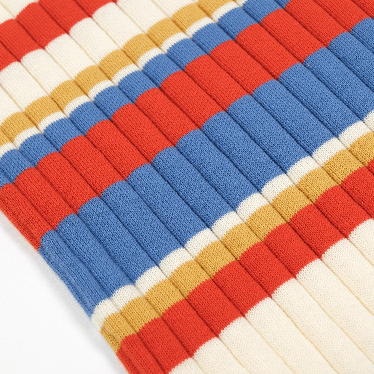 Polo rayé rétro californien des années 70 pour homme