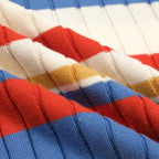 Polo rayé rétro californien des années 70 pour homme