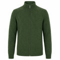 Veste zippée en maille géométrique vintage verte des années 70 pour homme