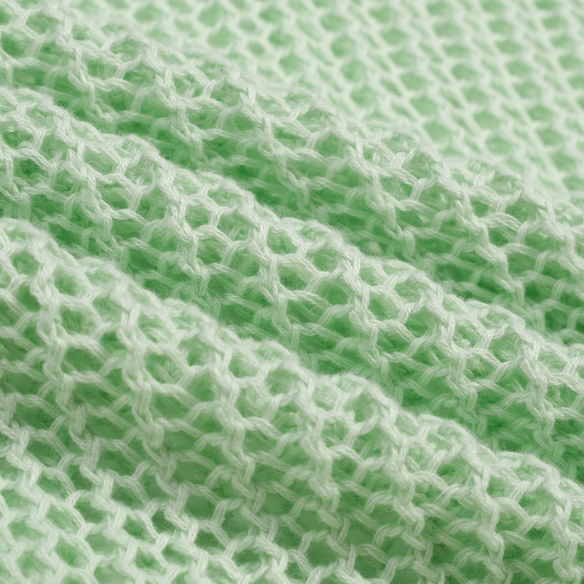 Polo côtier en maille rétro vert menthe à motifs ajourés pour homme