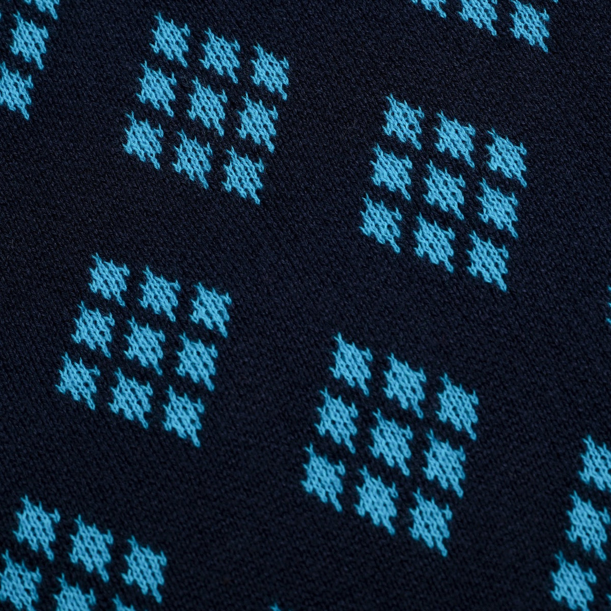 Cardigan en maille à motif losange rétro des années 60 pour homme - bleu foncé