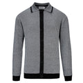 Cardigan Noir Minimaliste Années 60 pour Homme
