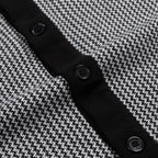 Cardigan Noir Minimaliste Années 60 pour Homme
