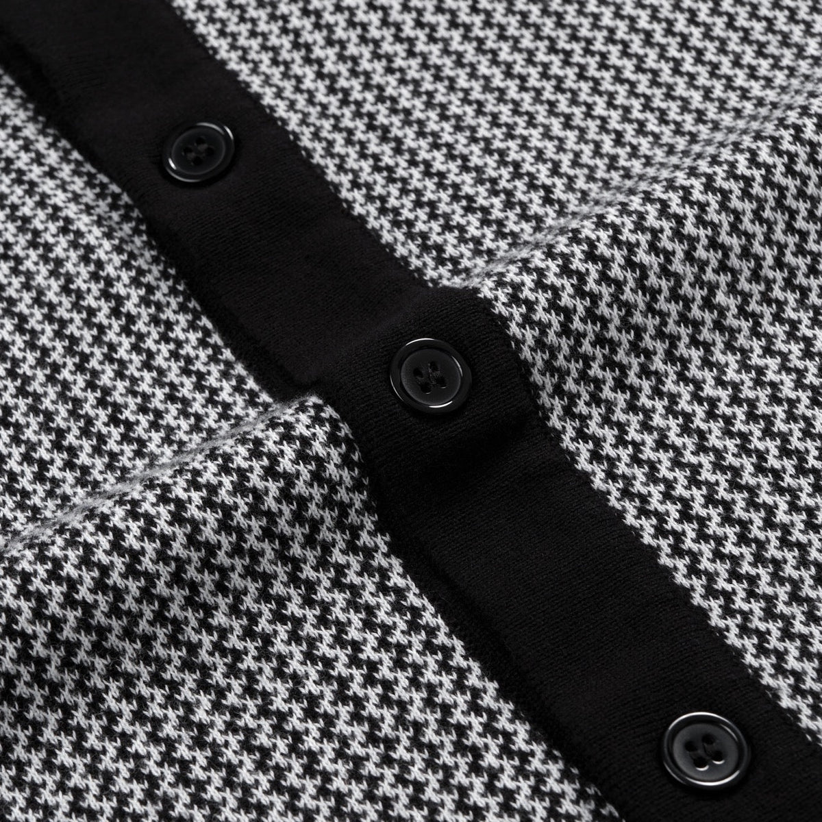 Cardigan Noir Minimaliste Années 60 pour Homme