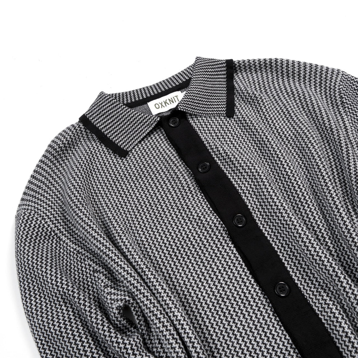 Cardigan Noir Minimaliste Années 60 pour Homme