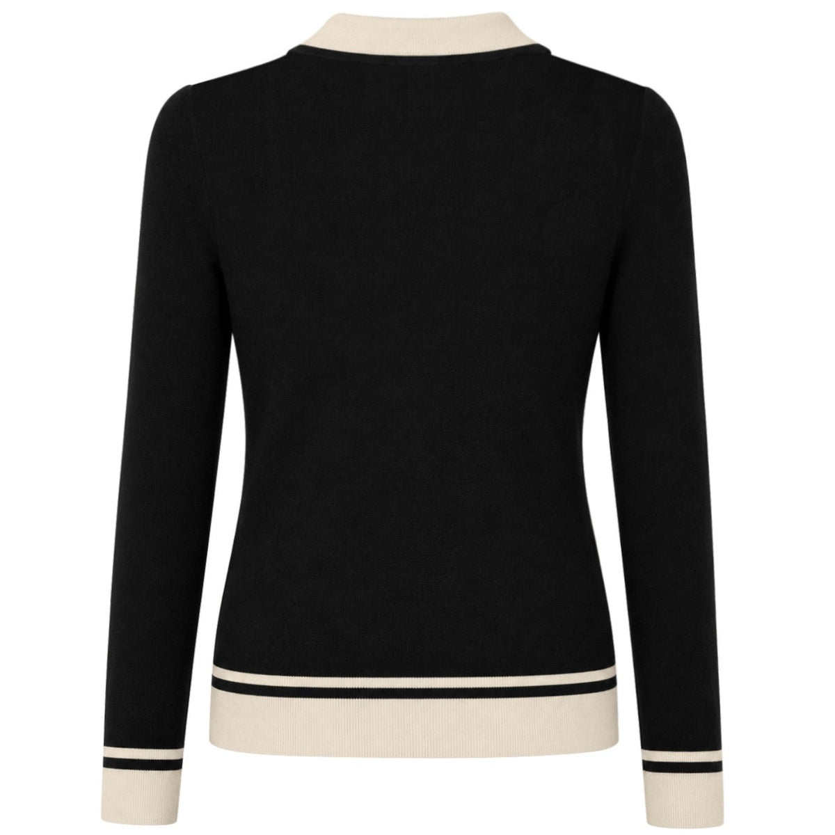 Cardigan Tricot Vintage Noir Femme avec Broderie de Fleur en Chauve-Souris