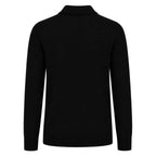 Cardigan en tricot avec broderie de crâne de corbeau gothique rétro pour hommes