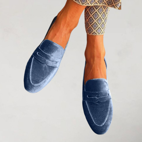 Lorenza | Velour Moccasins