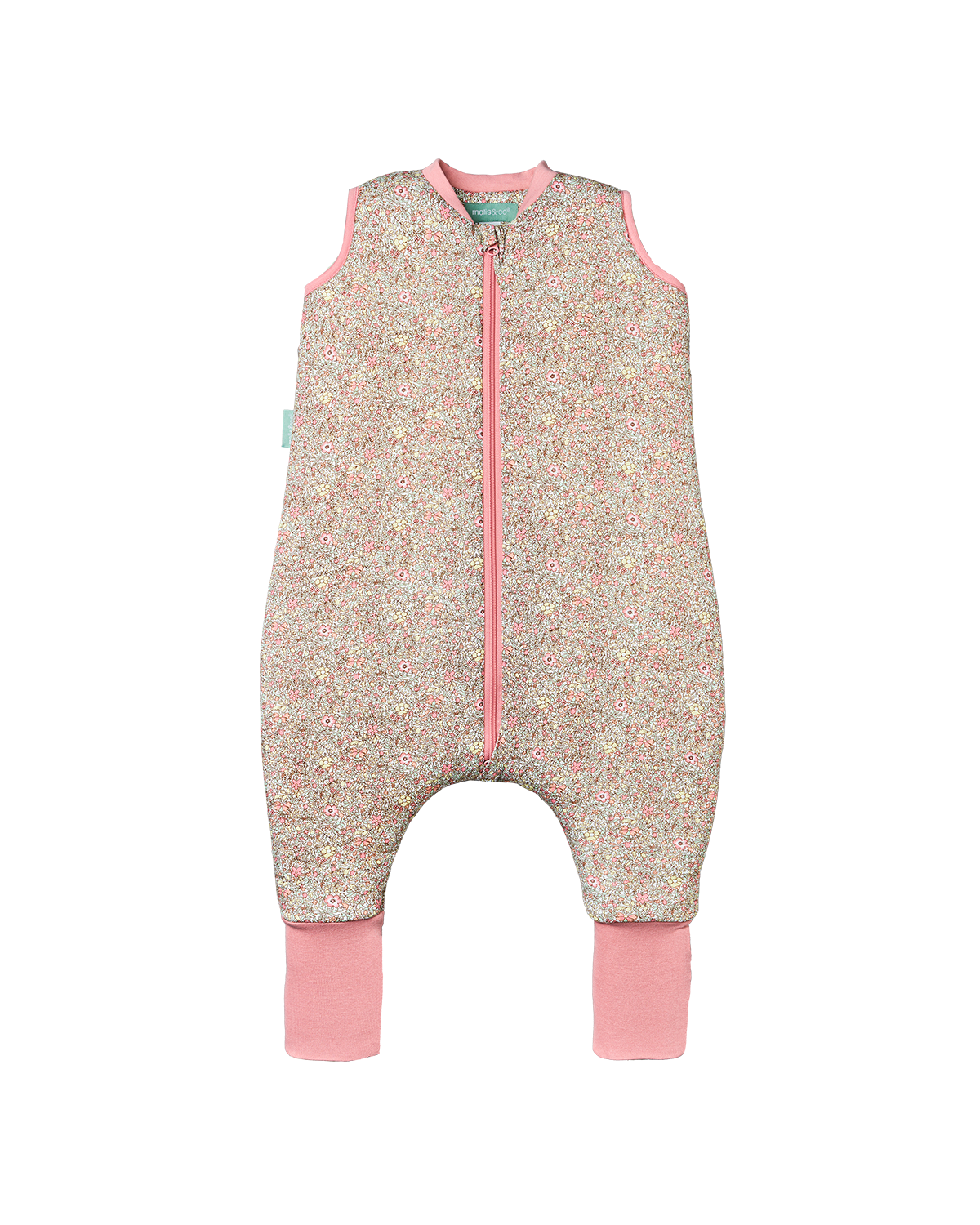 Combinaison de sommeil avec chaussettes - Floral Pastel - TOG 2.5