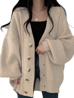 Page | Cardigan long à boutons pour femme | Moderne