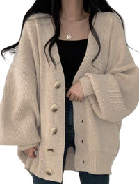 Page | Cardigan long à boutons pour femme | Moderne