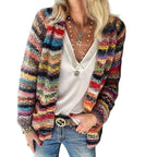 Pamela | Cardigan multicolore pour femme | Moderne