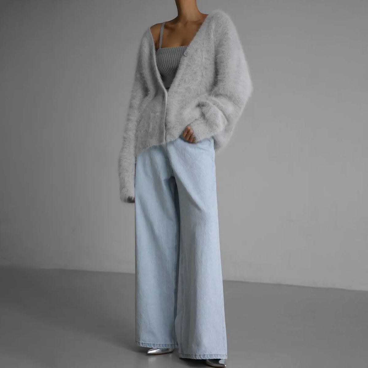 Pascale | Cardigan à col en V pour femme | Moderne