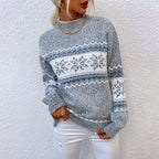 Venlora Mode  | Pull Col Montant Flocons Margot