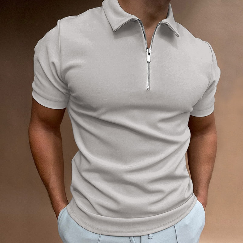 Christophe | Polo avec fermeture éclair pour hommes
