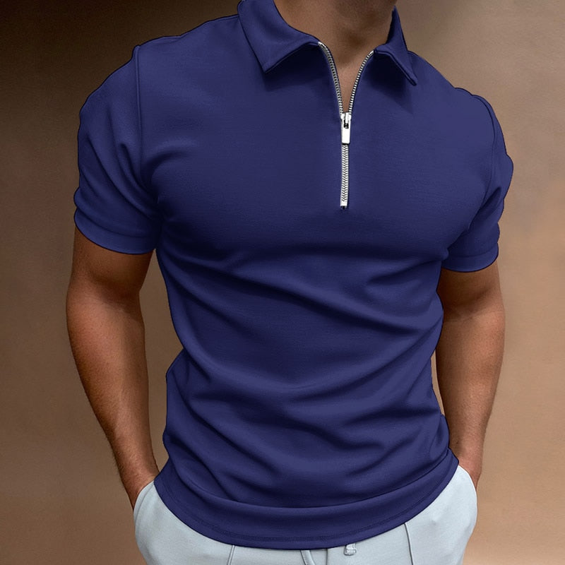 Christophe | Polo avec fermeture éclair pour hommes