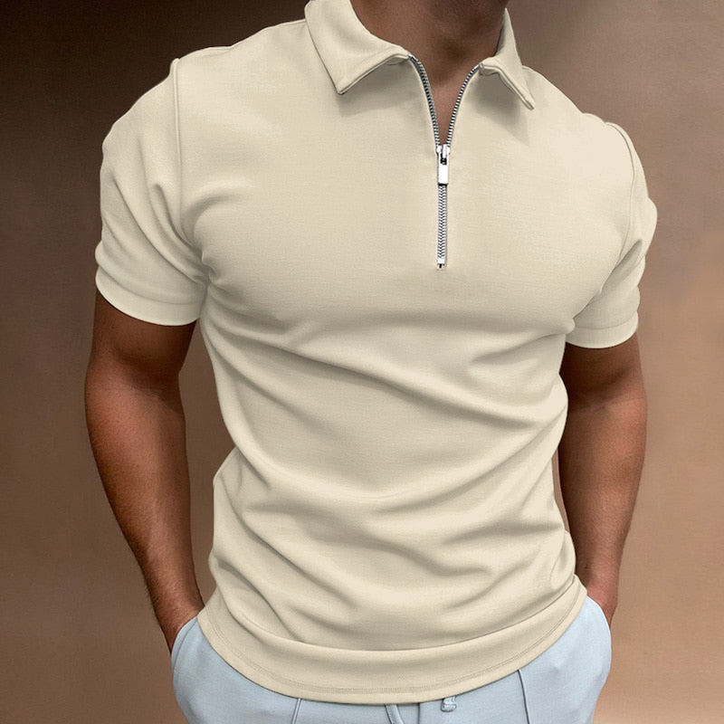Christophe | Polo avec fermeture éclair pour hommes