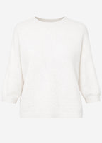 Pull en tricot - blanc cassé