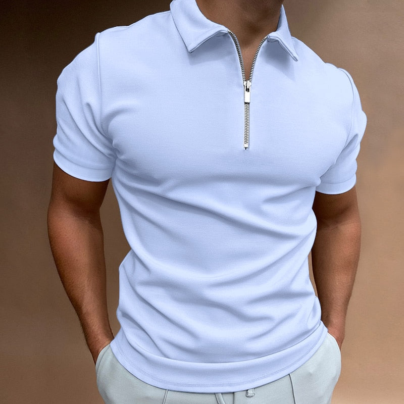 Christophe | Polo avec fermeture éclair pour hommes