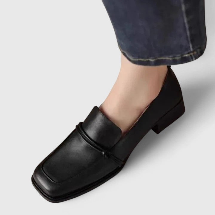Tiziana | Mocassin Rétro à Pointe Carrée