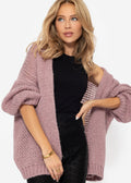 Cardigan Oversize - rose pâle