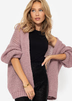 Cardigan Oversize - rose pâle