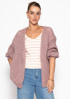 Cardigan Oversize - rose pâle